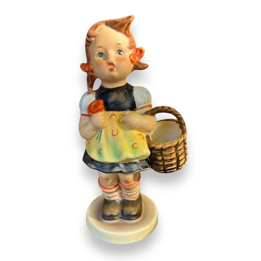 Vintage Goebel Hummel "SISTER" Girl with Basket and Flower Figurine #98/0 1962
